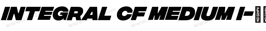 integral cf medium i字体转换